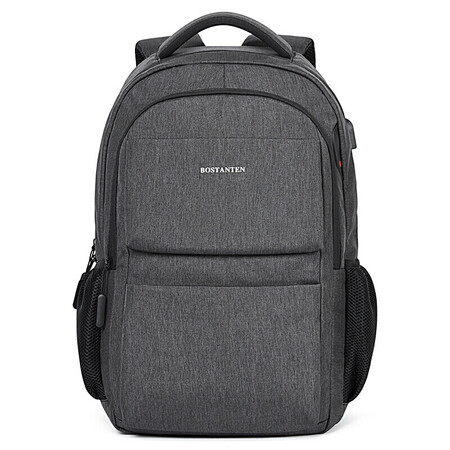 Bosi Dan Dayton men's business casual shoulder bag tide canvas bag large capacity sports campus student backpack laptop bag men and 15.6 inches dark gray Bosi Dan Dayton men's business casual shoulder bag tide canvas bag large capacity sports campus student backpack laptop bag men and 15.6 inches dark gray