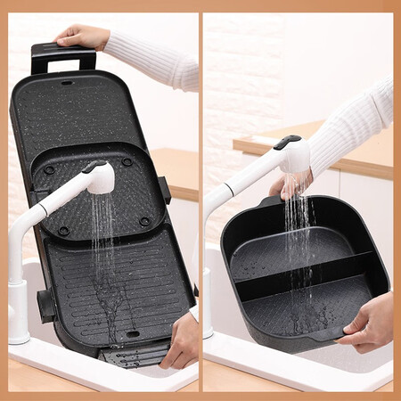 New chef electric grill multi-function electric grill hot pot barbecue dual-use pot household smokeless electric grill pan Yuanyang shabu grilling one non-stick pan Electric grill barbecue pan XCF4 2021 increased upgrade version separable single pot model New chef electric grill multi-function electric grill hot pot barbecue dual-use pot household smokeless electric grill pan Yuanyang shabu grilling one non-stick pan Electric grill barbecue pan XCF4 2021 increased upgrade version separable single pot model