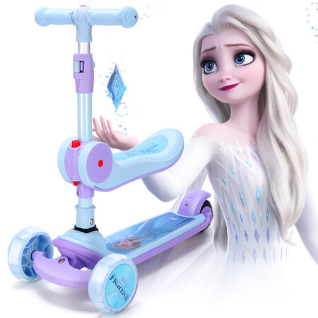 Disney Disney Children's Scooter Three-in-one kids can ride a sled, flashing wheel baby 1-3-6 years old skating car, twisting car, light blue Frozen Disney Disney Children's Scooter Three-in-one kids can ride a sled, flashing wheel baby 1-3-6 years old skating car, twisting car, light blue Frozen