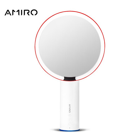 AMIRO Makeup Mirror LED Illuminated Beauty Mirror HD Smart Daylight Mirror Desktop Beauty Mirror Dedicated for Make-up Filling Light High-end Flagship O Series Small White Mirror Plug-in Type AMIRO Makeup Mirror LED Illuminated Beauty Mirror HD Smart Daylight Mirror Desktop Beauty Mirror Dedicated for Make-up Filling Light High-end Flagship O Series Small White Mirror Plug-in Type