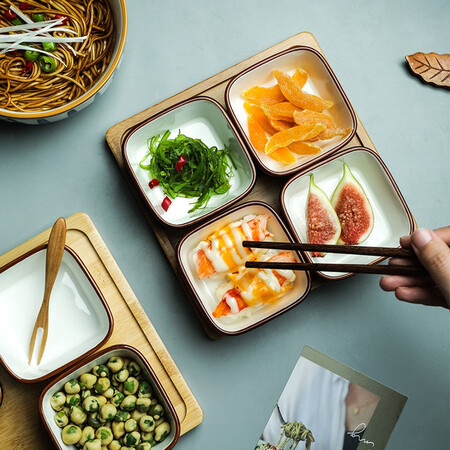 Sheri Japanese Ceramic Snack Plate Dipping Sauce Plate Fruit Snacks Candy Snack Plate Household Seasoning Plate Commercial Tea House Fruit Plate Six Snack Plate Set Pattern One Each Sheri Japanese Ceramic Snack Plate Dipping Sauce Plate Fruit Snacks Candy Snack Plate Household Seasoning Plate Commercial Tea House Fruit Plate Six Snack Plate Set Pattern One Each