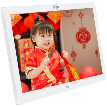 Patriot aigo digital photo frame DPF101 10-inch high-definition electronic photo album support music video white support enterprise logo batch customization Patriot aigo digital photo frame DPF101 10-inch high-definition electronic photo album support music video white support enterprise logo batch customization