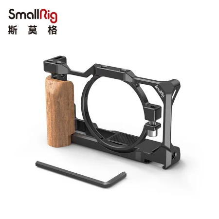 Smog SmallRig 2937 Sony zv1 camera rabbit cage Sony SLR camera wooden side handle anti-scratch accessories Smog SmallRig 2937 Sony zv1 camera rabbit cage Sony SLR camera wooden side handle anti-scratch accessories