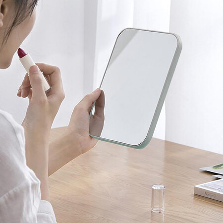 HOUYA makeup mirror desktop dressing mirror princess mirror folding portable simple portable dormitory desktop 1 simple style HOUYA makeup mirror desktop dressing mirror princess mirror folding portable simple portable dormitory desktop 1 simple style
