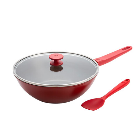 Zwilling ZWILLING wok non-stick wok wok silicone shovel household cooking pot induction cooker universal NOW series wok 28cm65521-280-922 Zwilling ZWILLING wok non-stick wok wok silicone shovel household cooking pot induction cooker universal NOW series wok 28cm65521-280-922