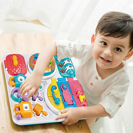 AUBY Children's Puzzle Assembled Toy Science Experiment Set Infant and Young Children Multifunctional Cognitive Early Education Enlightenment Sound and Light Brain Toy Gifts for Boys and Girls 461604A Puzzle Brain Unlocking Plate AUBY Children's Puzzle Assembled Toy Science Experiment Set Infant and Young Children Multifunctional Cognitive Early Education Enlightenment Sound and Light Brain Toy Gifts for Boys and Girls 461604A Puzzle Brain Unlocking Plate