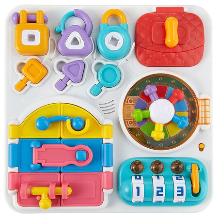 AUBY Children's Puzzle Assembled Toy Science Experiment Set Infant and Young Children Multifunctional Cognitive Early Education Enlightenment Sound and Light Brain Toy Gifts for Boys and Girls 461604A Puzzle Brain Unlocking Plate AUBY Children's Puzzle Assembled Toy Science Experiment Set Infant and Young Children Multifunctional Cognitive Early Education Enlightenment Sound and Light Brain Toy Gifts for Boys and Girls 461604A Puzzle Brain Unlocking Plate