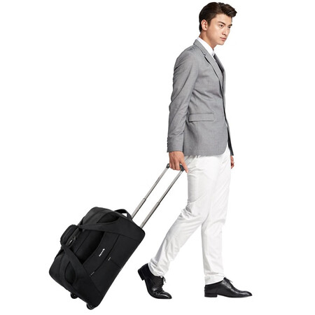 Hanke trolley bag water repellent large capacity outdoor luggage bag men and women leisure boarding travel bag T638 20 inch black Hanke trolley bag water repellent large capacity outdoor luggage bag men and women leisure boarding travel bag T638 20 inch black