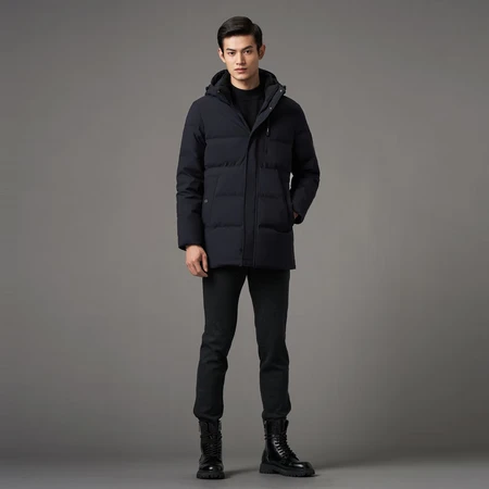 Bosideng down jacket men's winter new warm classic casual series windproof new national standard velvet jacket black black 5177 180/96A Bosideng down jacket men's winter new warm classic casual series windproof new national standard velvet jacket black black 5177 180/96A