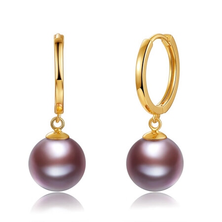 Pearl Queen Rare Purple 10-11mm Elegant Purple Freshwater Pearl Earrings S925 Silver Pearl Earrings Female Pearl Queen Rare Purple 10-11mm Elegant Purple Freshwater Pearl Earrings S925 Silver Pearl Earrings Female