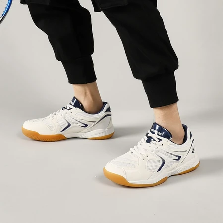 Pull back table tennis shoes 2022 spring sports shoes for men and women couple models low top breathable mesh table tennis shoes badminton shoes soft bottom shock absorption/103HC white dark blue 43/standard size Pull back table tennis shoes 2022 spring sports shoes for men and women couple models low top breathable mesh table tennis shoes badminton shoes soft bottom shock absorption/103HC white dark blue 43/standard size