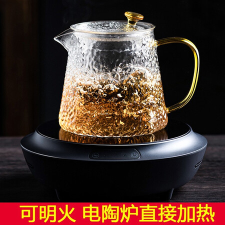 Tianxi TIANXI Hammered Glass Tea Set Household Kung Fu Tea Set with Filter Heat-resistant Glass Flower Teapot Fair Cup Tea Cup Tea Combination Tea Cup Without Tea Tray Tianxi TIANXI Hammered Glass Tea Set Household Kung Fu Tea Set with Filter Heat-resistant Glass Flower Teapot Fair Cup Tea Cup Tea Combination Tea Cup Without Tea Tray