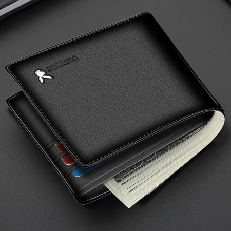 Playboy Wallet Men's Short Wallet Multi-Functional Wallet Head Layer Cow Leather Horizontal Multi-Card Casual Men's Wallet for Father Husband Boyfriend Gift Black Playboy Wallet Men's Short Wallet Multi-Functional Wallet Head Layer Cow Leather Horizontal Multi-Card Casual Men's Wallet for Father Husband Boyfriend Gift Black