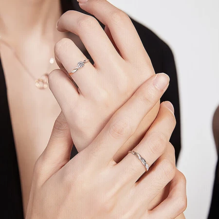 Fanci Fan Qi Shining Galaxy 925 Silver Couple Rings A Pair of Open Pair Rings Men and Women Models Confession Engagement Wedding Ring Gift Fanci Fan Qi Shining Galaxy 925 Silver Couple Rings A Pair of Open Pair Rings Men and Women Models Confession Engagement Wedding Ring Gift
