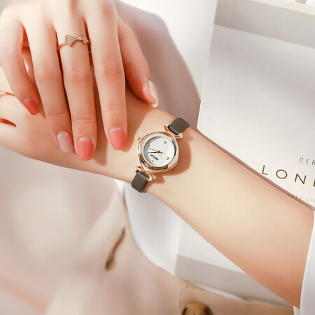 Kezzi Ke purple watch female student high school student ladies brand leather belt waterproof stone British watch simple female watch junior high school student small dial female models women's European, American, Japanese, Korean and Korean girls watch red Kezzi Ke purple watch female student high school student ladies brand leather belt waterproof stone British watch simple female watch junior high school student small dial female models women's European, American, Japanese, Korean and Korean girls watch red