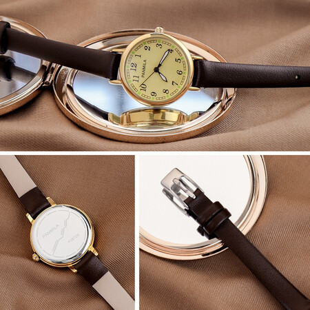 PANMILA watch female students high school students luminous retro belt women's watch Europe, Japan and South Korea high-end brand waterproof national watch girls quartz women's watch junior high school new retro brown PANMILA watch female students high school students luminous retro belt women's watch Europe, Japan and South Korea high-end brand waterproof national watch girls quartz women's watch junior high school new retro brown