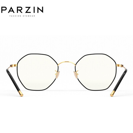 Parson PARZIN Song Zuer star the same anti-blue light and radiation-proof glasses for men and women metal polygonal computer goggles flat mirror 15738L Parson PARZIN Song Zuer star the same anti-blue light and radiation-proof glasses for men and women metal polygonal computer goggles flat mirror 15738L