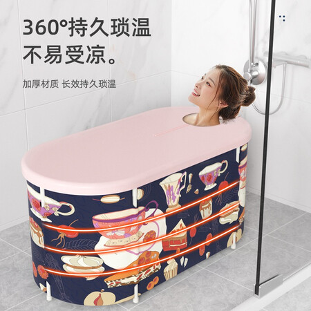 Bright Duo Bathing Barrel Adult Bath Barrel Foldable Bathing Barrel Full Body Covered Bathtub Increased Thickening Portable Bathtub Thermal Insulation Steaming Box Children Bathing Barrel Sauna Box Bathing Artifact Oxford Cloth Long Foldable Bathing Barrel Tea Time + Accessories Bright Duo Bathing Barrel Adult Bath Barrel Foldable Bathing Barrel Full Body Covered Bathtub Increased Thickening Portable Bathtub Thermal Insulation Steaming Box Children Bathing Barrel Sauna Box Bathing Artifact Oxford Cloth Long Foldable Bathing Barrel Tea Time + Accessories