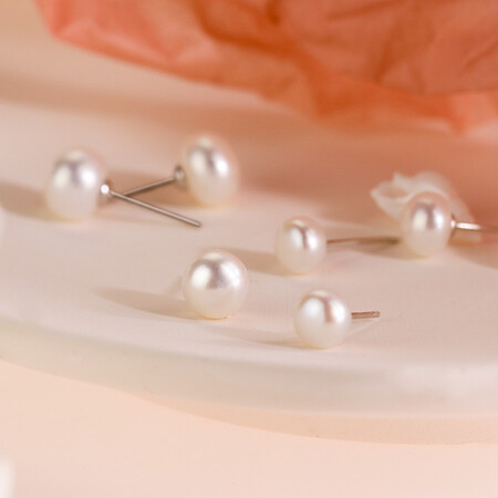 Sixteen Moon Fringe Pearl Earrings 925 Silver Earrings Female Freshwater Flat Round Real Pearl Earrings Earrings Japan and South Korea Simple Temperament Small Fresh Fashion Silver Jewelry Gifts for Girlfriends and Girlfriends Xiaoqing New 6mm Sixteen Moon Fringe Pearl Earrings 925 Silver Earrings Female Freshwater Flat Round Real Pearl Earrings Earrings Japan and South Korea Simple Temperament Small Fresh Fashion Silver Jewelry Gifts for Girlfriends and Girlfriends Xiaoqing New 6mm