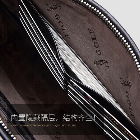 Golf GOLF first layer cowhide men's hand bag multifunctional crocodile pattern envelope bag large capacity clutch bag male long clutch bag 5X258485J black for boyfriend, husband and dad gift Golf GOLF first layer cowhide men's hand bag multifunctional crocodile pattern envelope bag large capacity clutch bag male long clutch bag 5X258485J black for boyfriend, husband and dad gift
