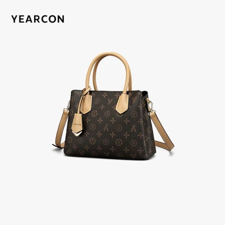 Yierkang birthday gift large-capacity tote bag presbyopia bag mother bag lady handbag 21W28044-932 dark coffee Yierkang birthday gift large-capacity tote bag presbyopia bag mother bag lady handbag 21W28044-932 dark coffee
