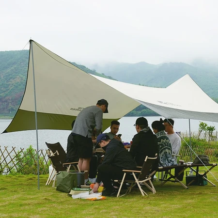 Mu Gaodi hexagonal canopy outdoor sunshade sunscreen beach tent rainproof awning camping pergola canopy tent Junting canopy NX20661014 olive green/ivory white Mu Gaodi hexagonal canopy outdoor sunshade sunscreen beach tent rainproof awning camping pergola canopy tent Junting canopy NX20661014 olive green/ivory white