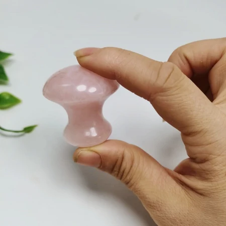 Natural jade mushroom head massage stone facial beauty hot and cold compress energy stone with handle jade scraping board white jade plane Natural jade mushroom head massage stone facial beauty hot and cold compress energy stone with handle jade scraping board white jade plane