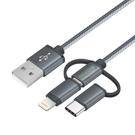 Bopai men's bag accessories three-in-one charger data cable Apple two-in-one tow Android mobile phone multi-function multi-head car one to three B7 Bopai men's bag accessories three-in-one charger data cable Apple two-in-one tow Android mobile phone multi-function multi-head car one to three B7