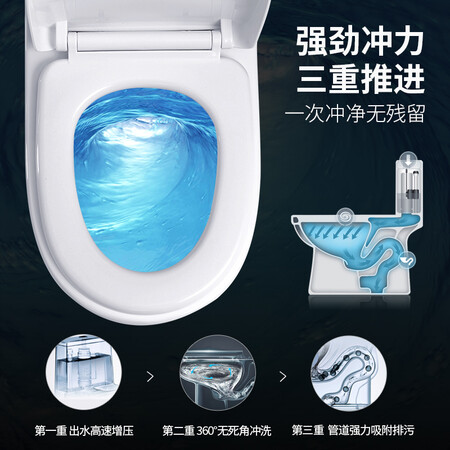 Xijian HOROW jet siphon toilet mute and deodorant two-stage water-saving toilet C268 toilet 300 pit distance CMTX-8407 Xijian HOROW jet siphon toilet mute and deodorant two-stage water-saving toilet C268 toilet 300 pit distance CMTX-8407