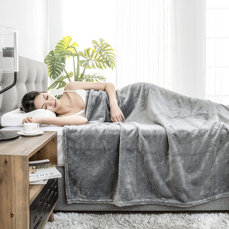 Beijing-Tokyo-made flannel blanket air conditioning blanket nap blanket super soft thick gray linen 150x200cm High Beijing-Tokyo-made flannel blanket air conditioning blanket nap blanket super soft thick gray linen 150x200cm High