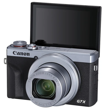 Canon CanonPowerShot G7 X Mark III G7X3 Digital Camera Silver About 20.1 Megapixels/Smooth Skin Mode/4K Video Shooting Canon CanonPowerShot G7 X Mark III G7X3 Digital Camera Silver About 20.1 Megapixels/Smooth Skin Mode/4K Video Shooting