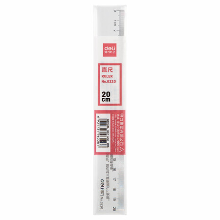 Effective deli20cm office drawing ruler measuring ruler General office supplies 6220 Effective deli20cm office drawing ruler measuring ruler General office supplies 6220