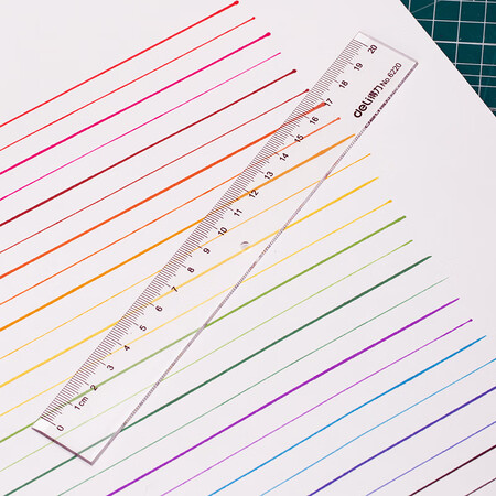 Effective deli20cm office drawing ruler measuring ruler General office supplies 6220 Effective deli20cm office drawing ruler measuring ruler General office supplies 6220