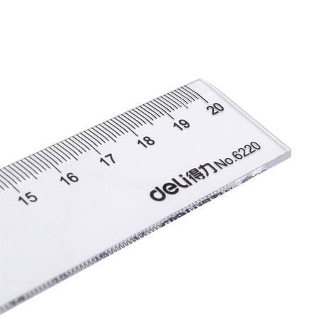 Effective deli20cm office drawing ruler measuring ruler General office supplies 6220 Effective deli20cm office drawing ruler measuring ruler General office supplies 6220