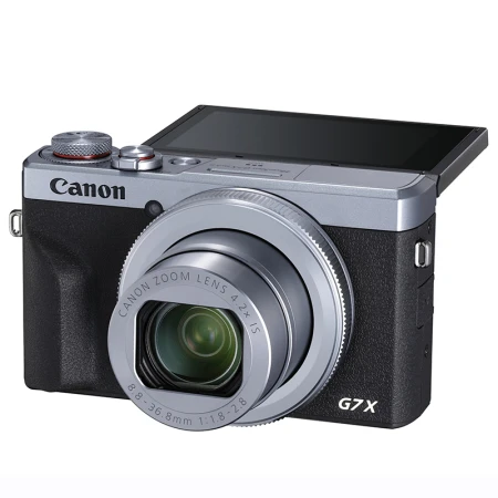Canon CanonPowerShot G7 X Mark III G7X3 Digital Camera Silver About 20.1 Megapixels/Smooth Skin Mode/4K Video Shooting Canon CanonPowerShot G7 X Mark III G7X3 Digital Camera Silver About 20.1 Megapixels/Smooth Skin Mode/4K Video Shooting