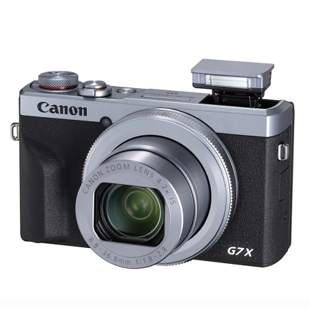Canon CanonPowerShot G7 X Mark III G7X3 Digital Camera Silver About 20.1 Megapixels/Smooth Skin Mode/4K Video Shooting Canon CanonPowerShot G7 X Mark III G7X3 Digital Camera Silver About 20.1 Megapixels/Smooth Skin Mode/4K Video Shooting