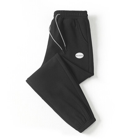 AEMAPE Casual Pants 2021 Fall Waffle Fashion Comfortable Pants Men's Corduroy Printed Logo Lace-up Harem Pants YPY K186 Black XL AEMAPE Casual Pants 2021 Fall Waffle Fashion Comfortable Pants Men's Corduroy Printed Logo Lace-up Harem Pants YPY K186 Black XL