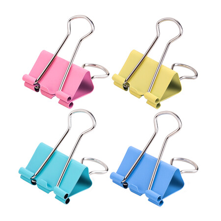 Effective deli48 only 25mm Color Binder Clip # 4 purse dovetail metal clip bill clip office supplies 8554 Effective deli48 only 25mm Color Binder Clip # 4 purse dovetail metal clip bill clip office supplies 8554