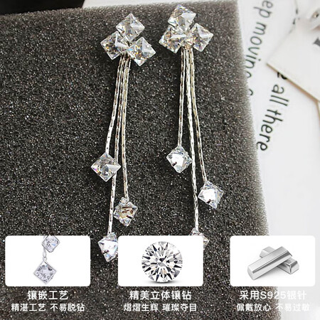 Gunai 925 silver earrings female one week earrings set length and short paragraph ladies tassel earrings four-leaf clover student silver needle pearl earrings temperament all-match trend fashion jewelry jewelry gift box T199 bright earrings seven-piece set Gunai 925 silver earrings female one week earrings set length and short paragraph ladies tassel earrings four-leaf clover student silver needle pearl earrings temperament all-match trend fashion jewelry jewelry gift box T199 bright earrings seven-piece set