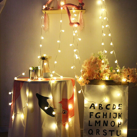 Yu Jialiang LED lantern string 3 meters 20 lights New Year small string lights Spring Festival New Year decoration lights birthday decoration room curtain lights Warm color ball battery models without batteries Yu Jialiang LED lantern string 3 meters 20 lights New Year small string lights Spring Festival New Year decoration lights birthday decoration room curtain lights Warm color ball battery models without batteries