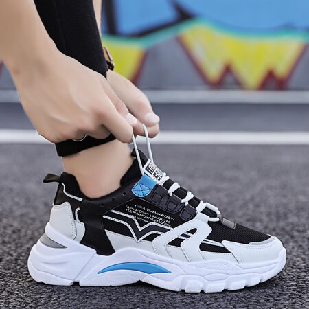 Bencing men's shoes spring and winter sports casual shoes boots men's Korean version of the trend plus velvet warm cotton shoes men's thick bottom shoes men's increase casual shoes men's running shoes men's tide shoes net red old lame shoes MD-318 black white 42 Bencing men's shoes spring and winter sports casual shoes boots men's Korean version of the trend plus velvet warm cotton shoes men's thick bottom shoes men's increase casual shoes men's running shoes men's tide shoes net red old lame shoes MD-318 black white 42