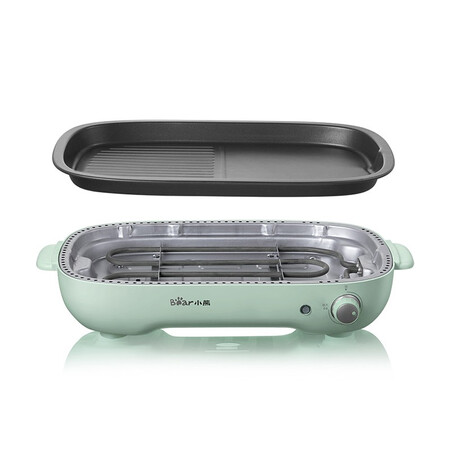 Bear Multi-function Cooking Pot Electric Grill Barbecue Pan Korean Electric Barbecue Grill Pan Net Red Frying and Roasting Electric Pan with Removable Pan DKL-D12A1 Bear Multi-function Cooking Pot Electric Grill Barbecue Pan Korean Electric Barbecue Grill Pan Net Red Frying and Roasting Electric Pan with Removable Pan DKL-D12A1
