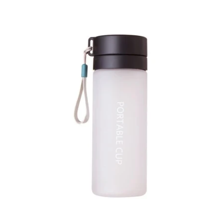 Jiadelang water cup large-capacity sports summer women's double-layer handy cup portable cup men's plastic tea cup transparent water bottle transparent white 800ml Jiadelang water cup large-capacity sports summer women's double-layer handy cup portable cup men's plastic tea cup transparent water bottle transparent white 800ml