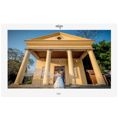 Patriot aigo digital photo frame DPF101 10-inch high-definition electronic photo album support music video white support enterprise logo batch customization Patriot aigo digital photo frame DPF101 10-inch high-definition electronic photo album support music video white support enterprise logo batch customization