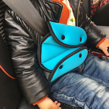Hua Decoration Car Accessories Child Safety Belt Adjuster Retainer Children's Neck Stroke Prevention Shoulder Cover Safety Products Children's Triangle Retainer Protective Sheet Cover Shoulder Chest Blue Hua Decoration Car Accessories Child Safety Belt Adjuster Retainer Children's Neck Stroke Prevention Shoulder Cover Safety Products Children's Triangle Retainer Protective Sheet Cover Shoulder Chest Blue