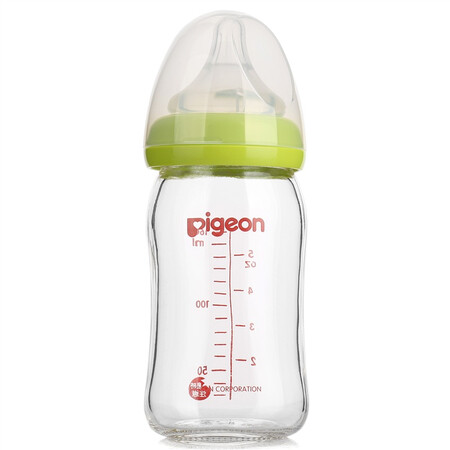 Pigeon Baby Bottle Glass Baby Bottle Newborn Wide Caliber Glass Baby Bottle 160ml Green Bottle Cap AA72 Natural Reality SS Code Pigeon Baby Bottle Glass Baby Bottle Newborn Wide Caliber Glass Baby Bottle 160ml Green Bottle Cap AA72 Natural Reality SS Code