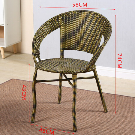 Xingqibao balcony rattan chair coffee table table and chair set three-piece five-piece chair leisure stool living room outdoor furniture combination rattan chair deep coffee one table and two chairs with 55 square table Xingqibao balcony rattan chair coffee table table and chair set three-piece five-piece chair leisure stool living room outdoor furniture combination rattan chair deep coffee one table and two chairs with 55 square table