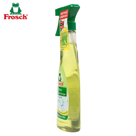 Frosch lemon bathroom cleaning spray 500ml to remove limescale and water stains while removing odor bathroom cleaner imported from Germany Frosch lemon bathroom cleaning spray 500ml to remove limescale and water stains while removing odor bathroom cleaner imported from Germany