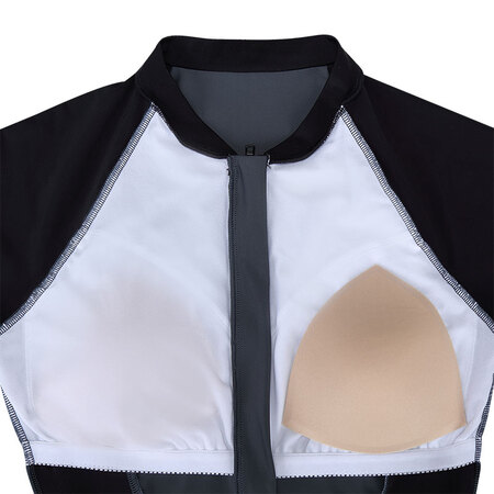Speedo Women's Swimsuit Sunscreen Anti-Chlorine Fashion Casual Sports Slim Fit Half Zipper Women's Long Sleeve One Piece Swimsuit 8116028815 Black/Grey 34 Speedo Women's Swimsuit Sunscreen Anti-Chlorine Fashion Casual Sports Slim Fit Half Zipper Women's Long Sleeve One Piece Swimsuit 8116028815 Black/Grey 34