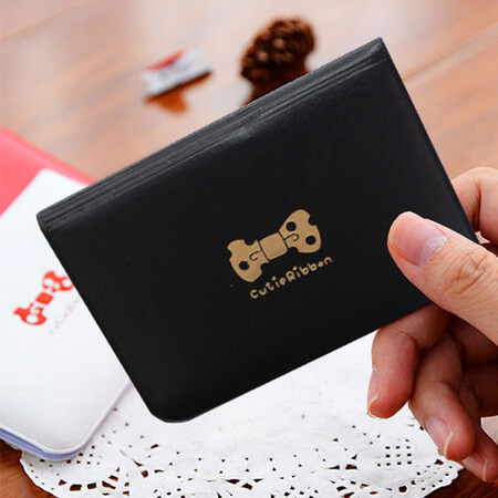 PAUKAOT card holder business card holder men's ultra-thin multi-card slot black PAUKAOT card holder business card holder men's ultra-thin multi-card slot black